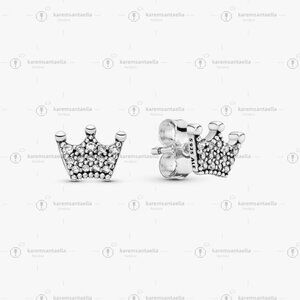 Pandora Crown Stud Earrings
